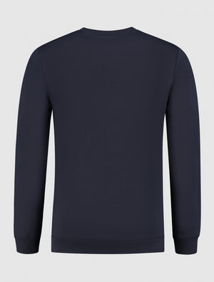 Original Icon Logo Print Sweater | Dark Blue