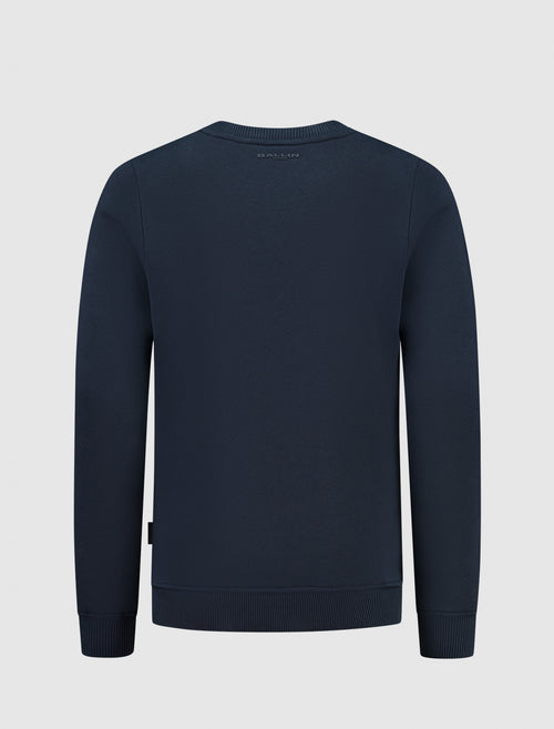 Junior Lined Icon Logo Sweater | Navy