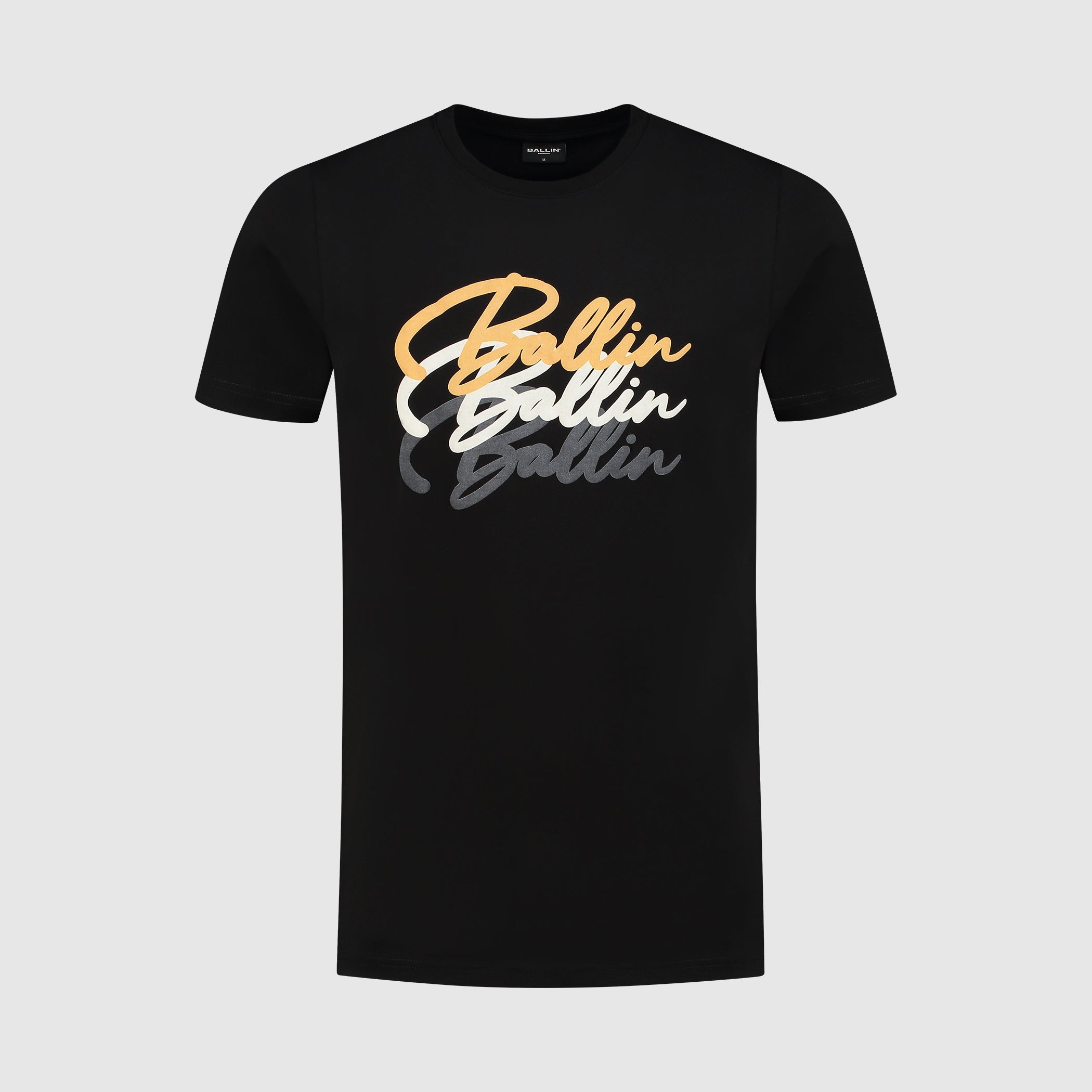 Gradient Logo Print T-shirt | Black