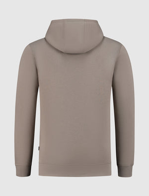 University Print Hoodie | Taupe