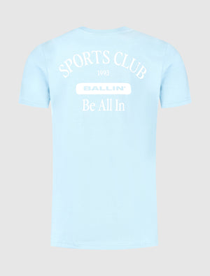Sports Club T-shirt | Lt Blue