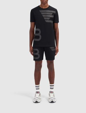 Double Icon Logo Shorts | Black