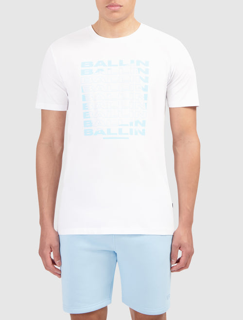 Rotated Logo Print T-shirt | White