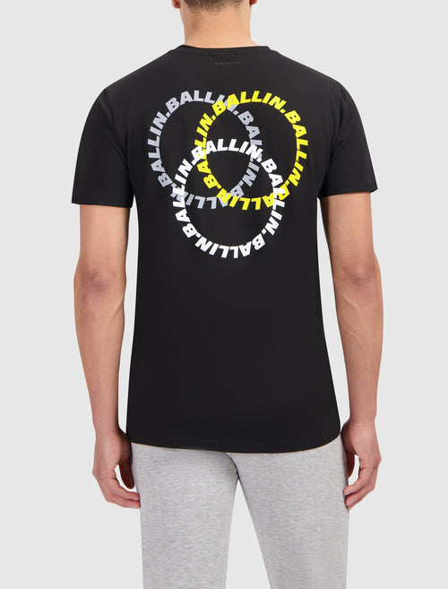 Triangular Circles Logo T-shirt | Black