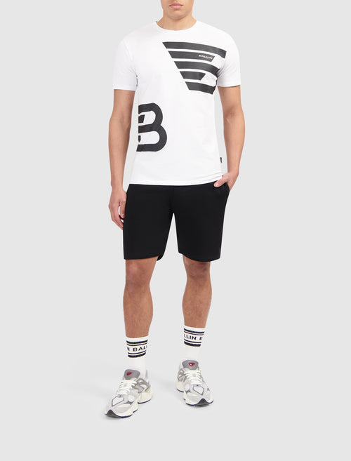 Tonal Logo Sweat Shorts | Black